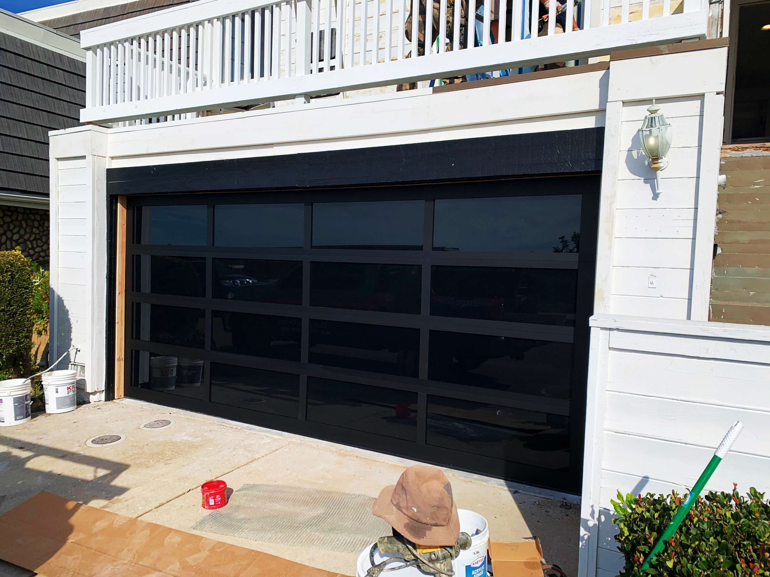 La Jolla Garage Door Install Frosted Doors